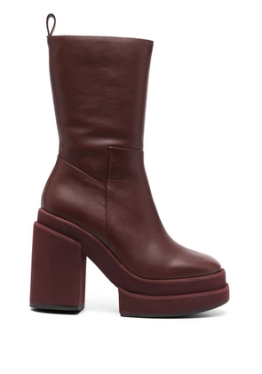 Paloma Barceló chunky-heel ankle boots - Red