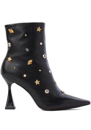 Karl Lagerfeld Debut Karl 90mm leather ankle boots - Black