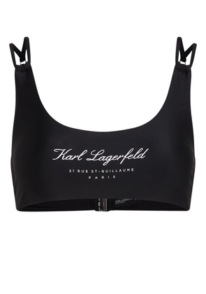 Karl Lagerfeld Hotel Karl bandeau bikini top - Black