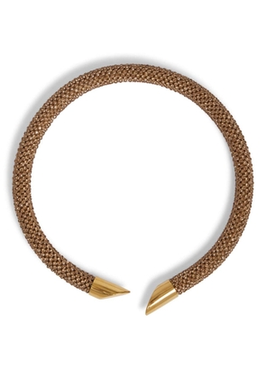 Rabanne Gold Pixel chainmail necklace