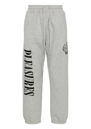 Pleasures logo-embroidered track pants - Grey