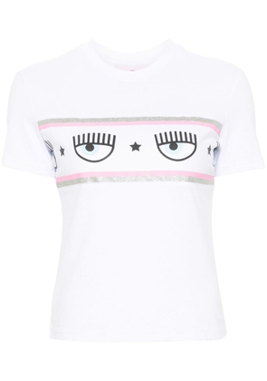 Chiara Ferragni Maxi Logomania-print T-shirt - White