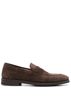 Henderson Baracco suede penny loafers - Brown