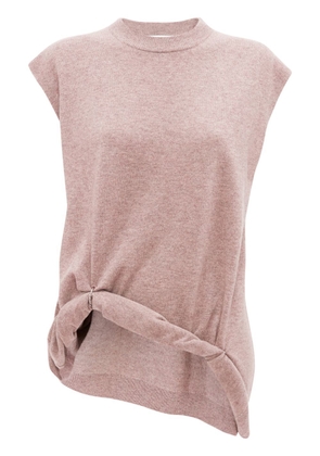 JW Anderson knitted ring-detail top - Neutrals