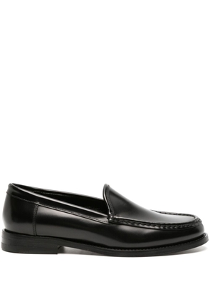 Manolo Blahnik flat leather loafers - Black