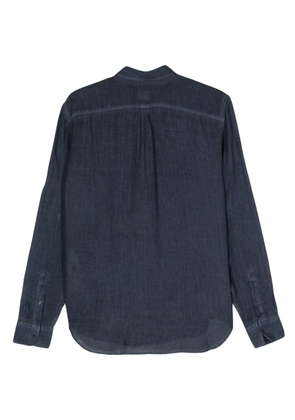 120% Lino linen chambray shirt - Blue