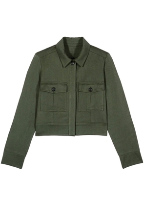Ba&Sh Elia cropped cotton jacket - Green