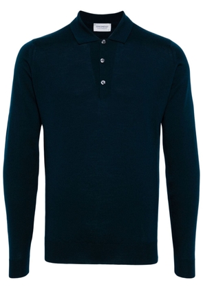 John Smedley Belper wool polo shirt - Blue