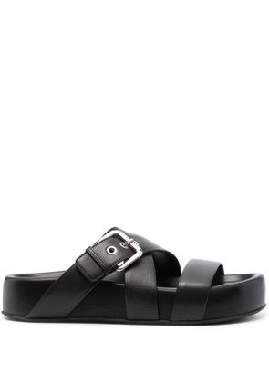 AGL Jane leather sandals - Black