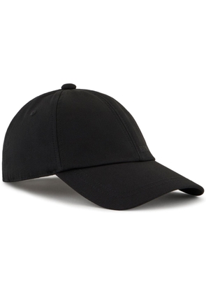 Emporio Armani logo-print cotton cap - Black