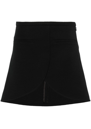 Courrèges Ellipse twill mini skirt - Black