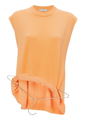JW Anderson knitted hanger-detail top - Orange