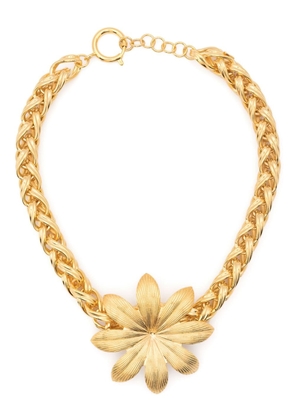 DESTREE floral-appliqué necklace - Gold