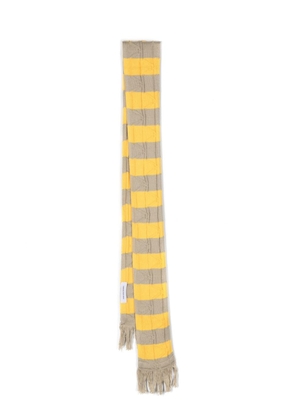 Kiko Kostadinov Merli striped cotton scarf - Neutrals