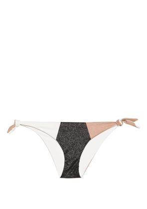 TWINSET colour-block thong bikini bottoms - White