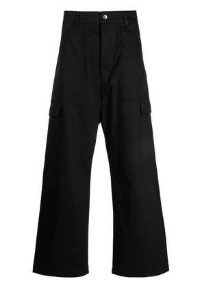 Rick Owens DRKSHDW wide-leg organic-cotton trousers - Black