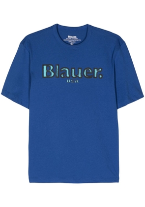 Blauer logo-print cotton T-shirt - Blue