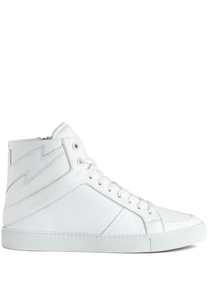 Zadig&Voltaire ZV1747 leather high-top sneakers - White
