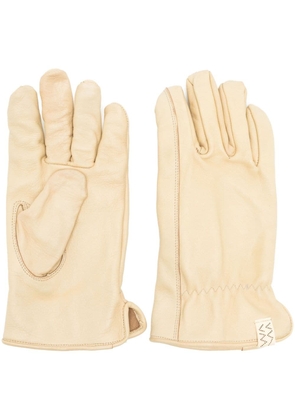 visvim slip-on leather gloves - Neutrals
