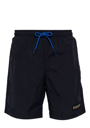 Napapijri logo-patch track shorts - Blue