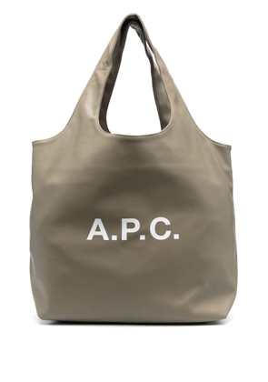 A.P.C. large Ninon tote bag - Green