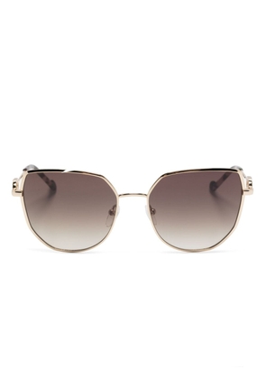 LIU JO geometric-frame sunglasses - Gold
