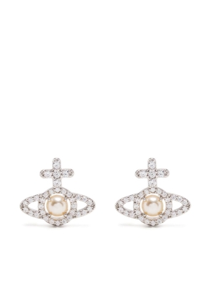 Vivienne Westwood Olympia pearl earrings - Silver