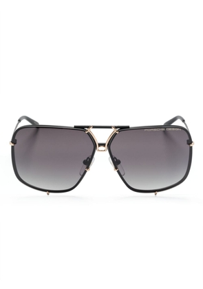 Porsche Design P8928 oversize-frame sunglasses - Black