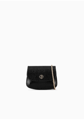 OFFICIAL STORE La Prima Pebbled Patent-leather Mini Bag With Charm