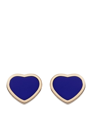 Chopard Rose Gold And Diamond Happy Hearts Stud Earrings