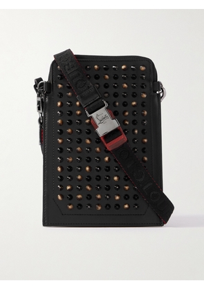Christian Louboutin - Spiked Leather Pouch - Men - Black