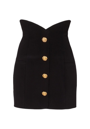 Balmain Button-Detail Tulip Mini Skirt