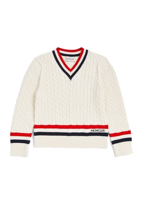 Moncler Enfant Cotton Cable-Knit Sweater (4-6 Years)