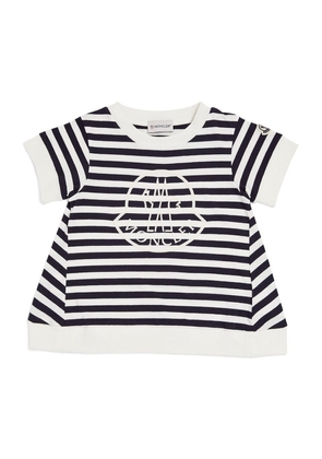 Moncler Enfant Striped Logo T-Shirt (4-6 Years)