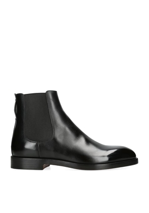 Zegna Leather Torino Chelsea Boots