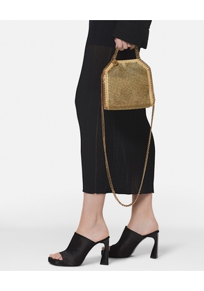 Stella McCartney - Falabella Crystal Mesh Mini Tote Bag, Woman, Gold