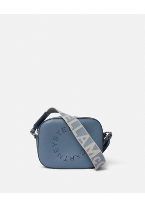 Stella McCartney - Logo Grainy Alter Mat Mini Camera Bag, Woman, Sky Blue