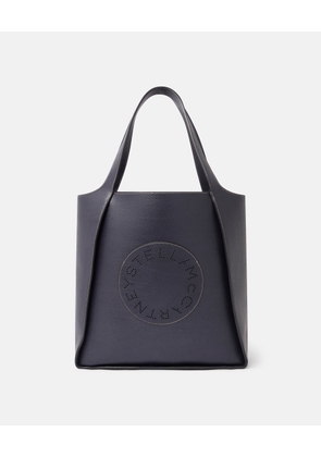 Stella McCartney - Logo Square Tote Bag, Woman, Indigo Moon