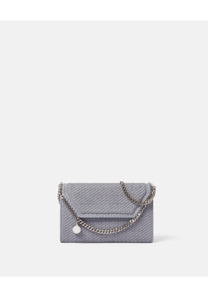 Stella McCartney - Falabella Wallet Crossbody Bag, Woman, Blue grey