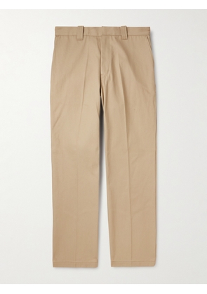 SAINT Mxxxxxx - Straight-Leg Pleated Cotton-Canvas Trousers - Men - Neutrals - S