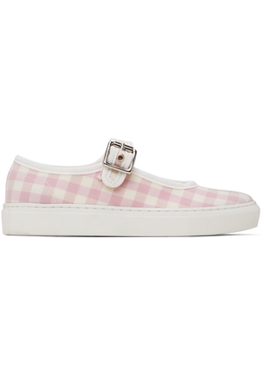 Ernest W. Baker Pink Check Low Top Sneakers