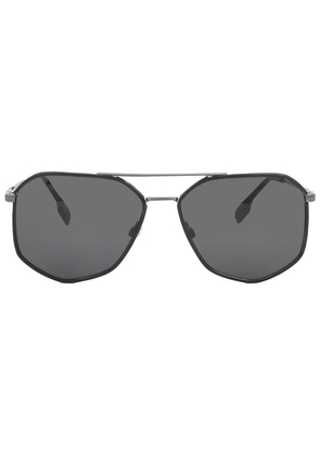 Burberry Ozwald Dark Grey Geometric Mens Sunglasses BE3139 114487 58