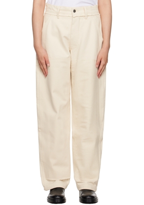 AIREI Beige Panel Trousers