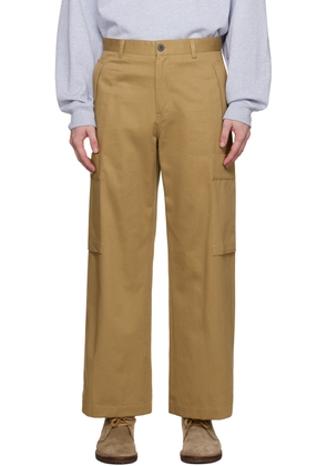 Solid Homme Tan Side Pocket Cargo Pants