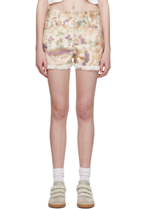 Isabel Marant Etoile Multicolor Lesia Denim Shorts