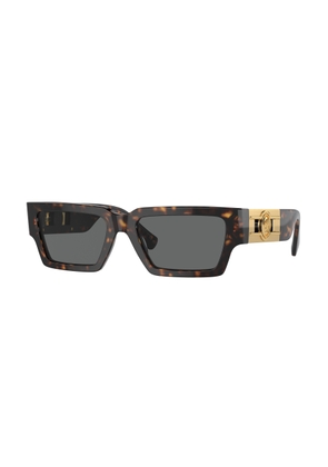 Versace Dark Grey Rectangular Unisex Sunglasses VE4459 108/87 54