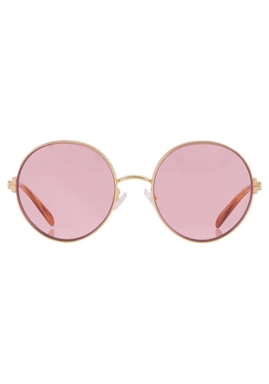 Tory Burch Pink Round Ladies Sunglasses TY6096 336084 54