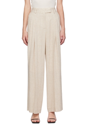 by Malene Birger Beige Cymbaria Trousers