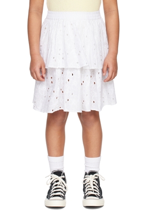 Molo Kids White Brigitte Skirt