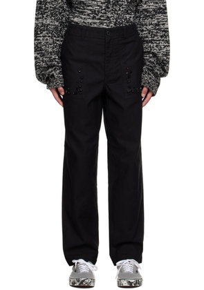 UNDERCOVER Black Beaded Trousers